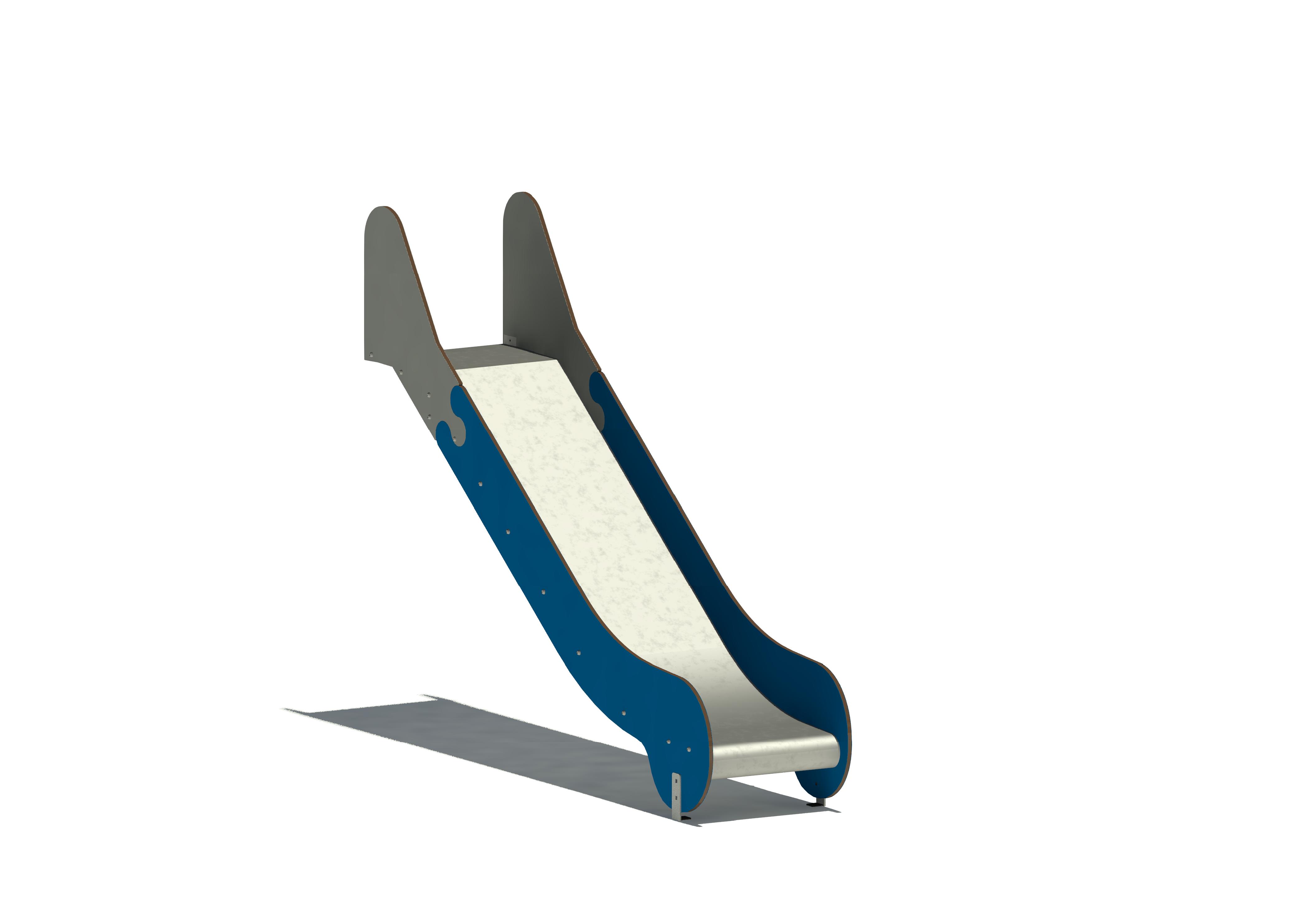 Anbaurutschbahn HST, ABH 120 cm,Breite 50 cm Ansicht 2