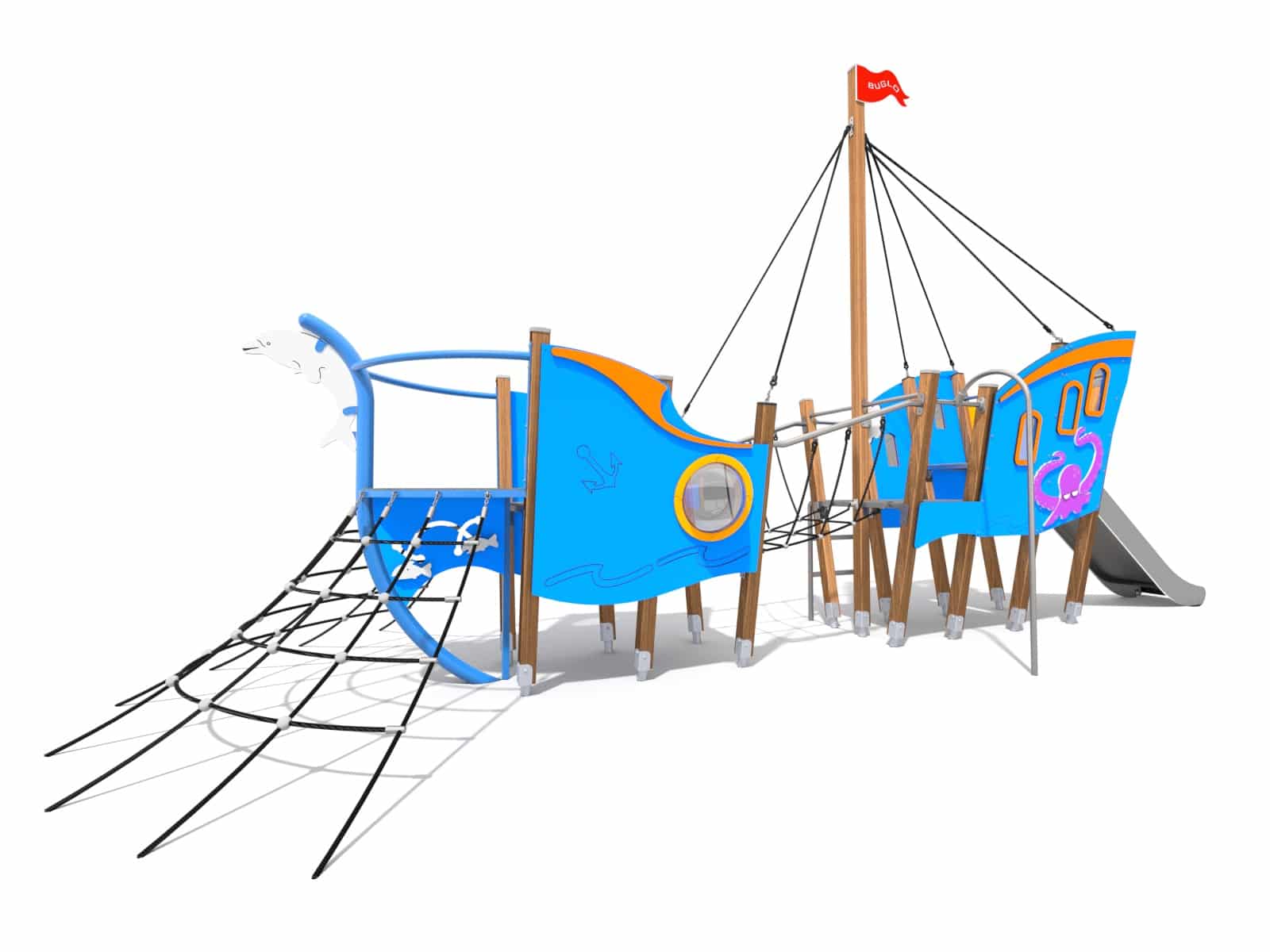 Spielschiff Blaubär Ansicht 2