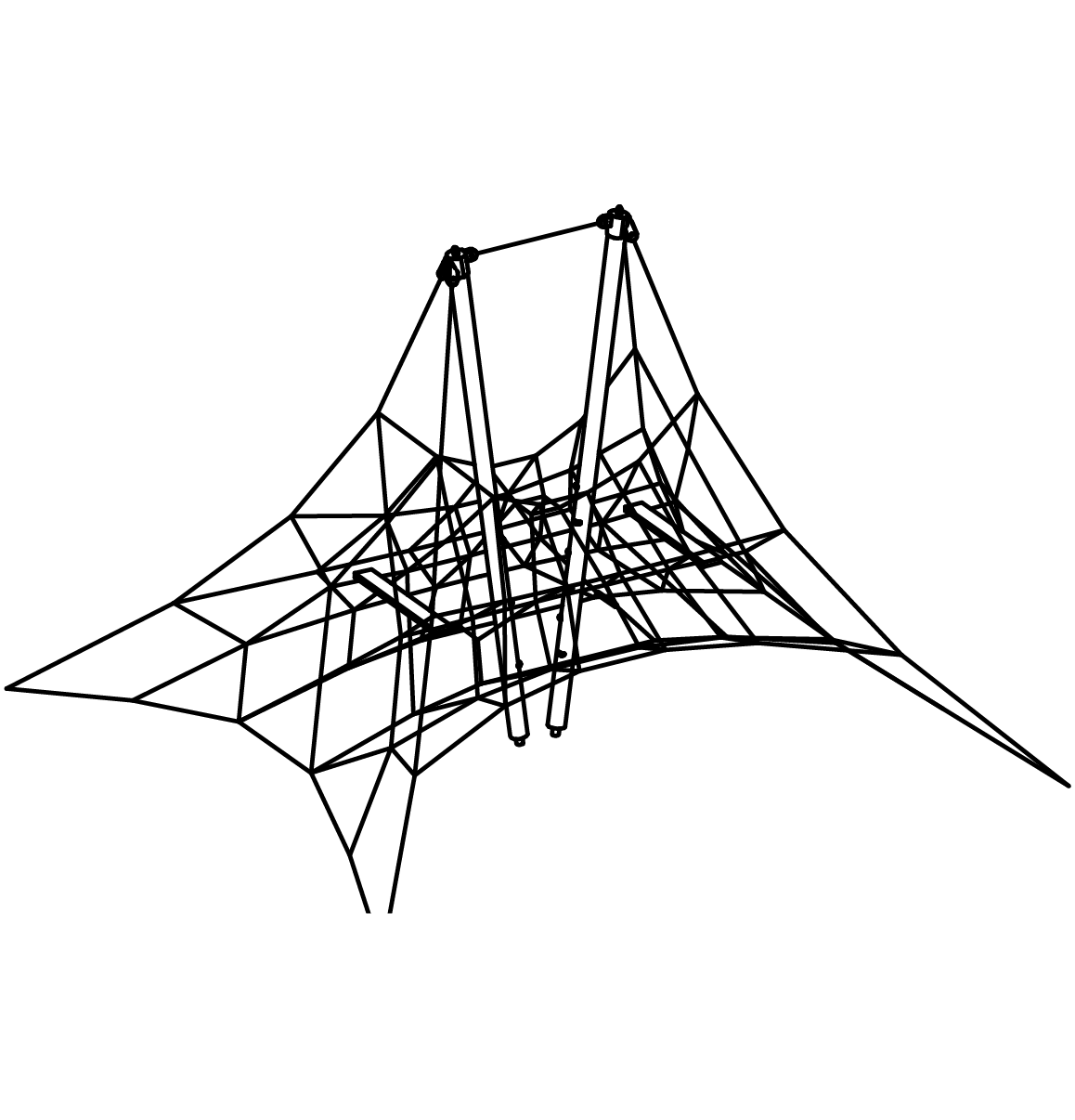 Große Netzpyramide Ansicht 2