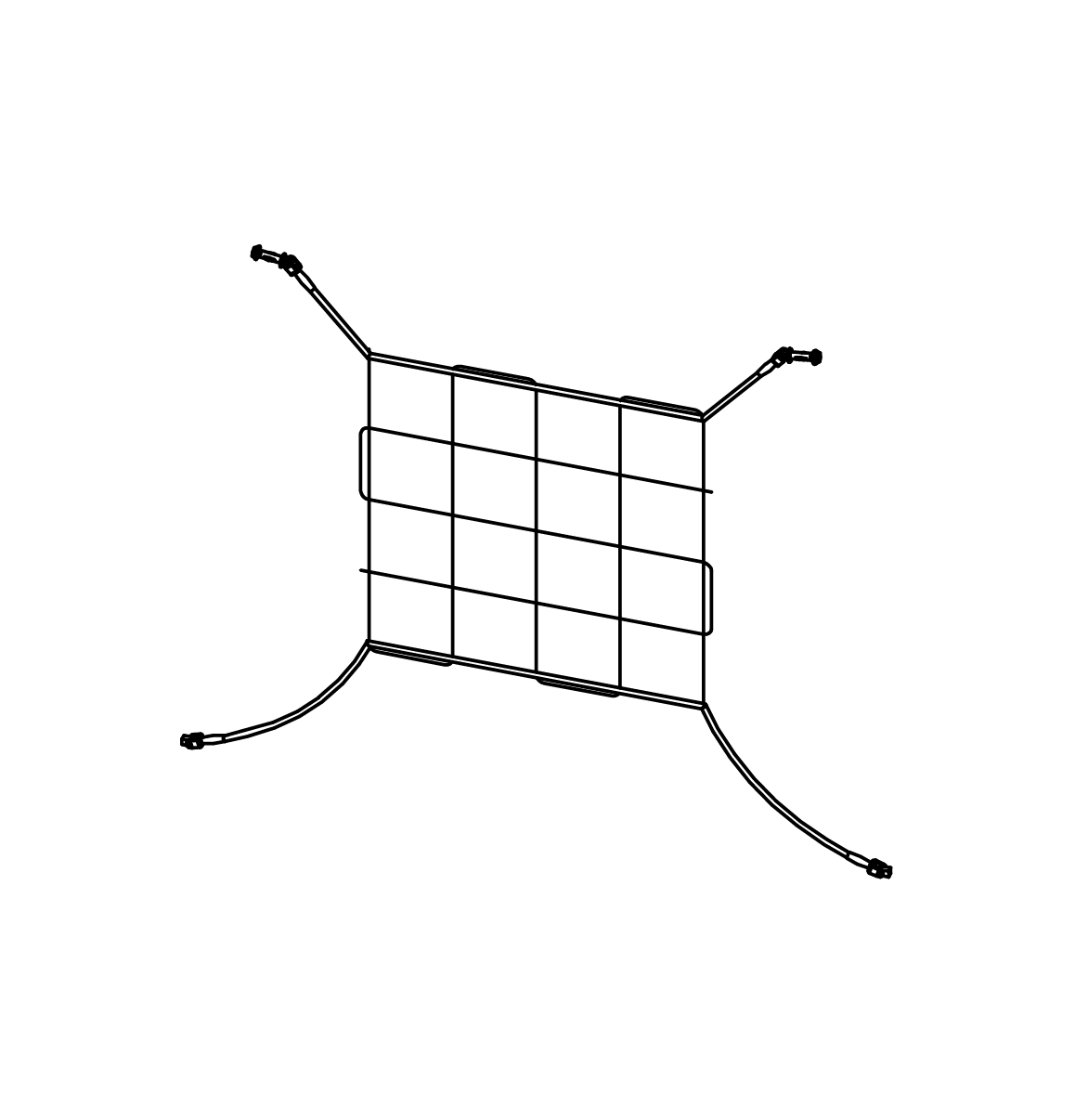 Senkrechtes Kletternetz Ansicht 2