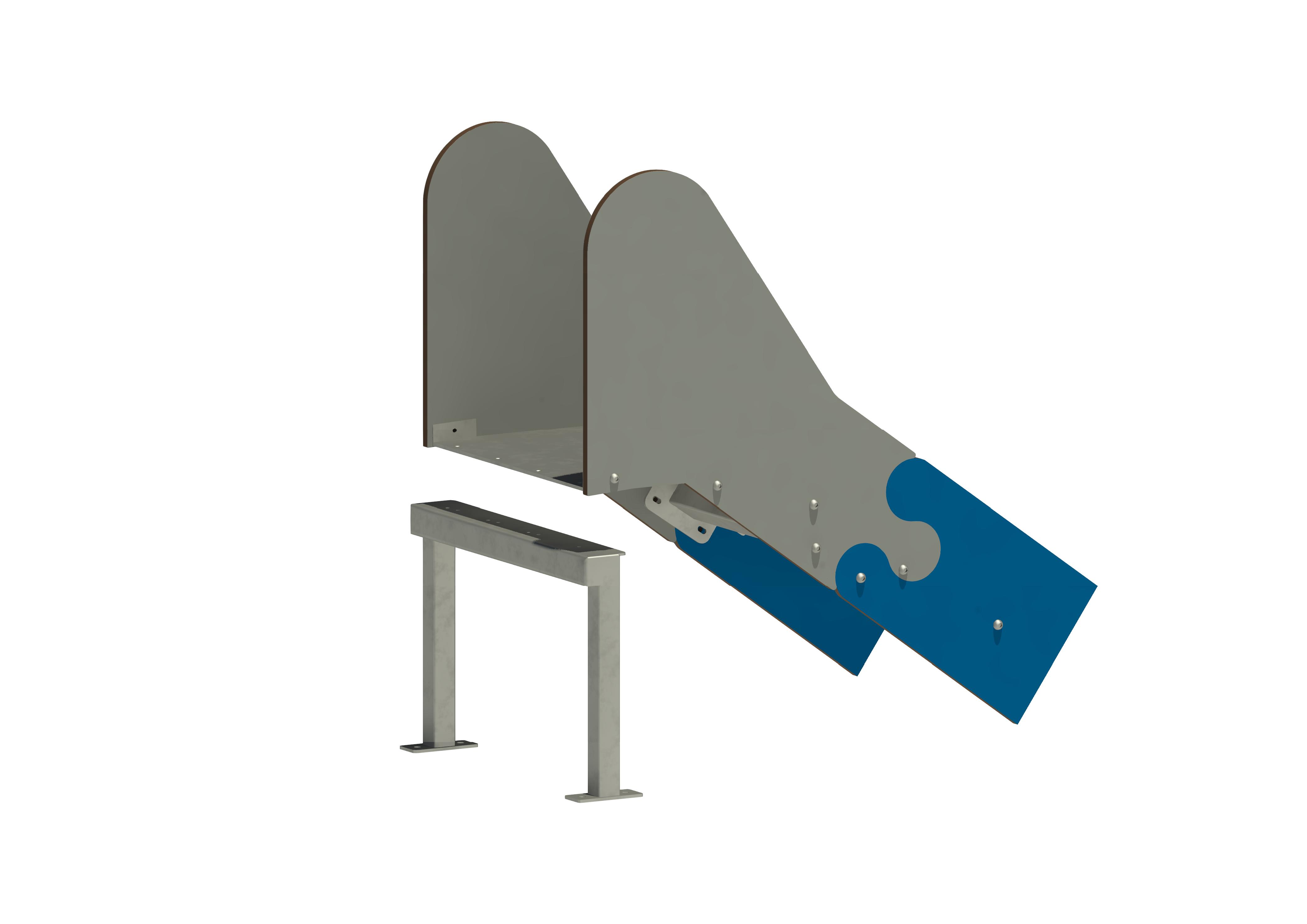 Hangrutschbahn HST, ABH 150 cm, Breite 50 cm Ansicht 3