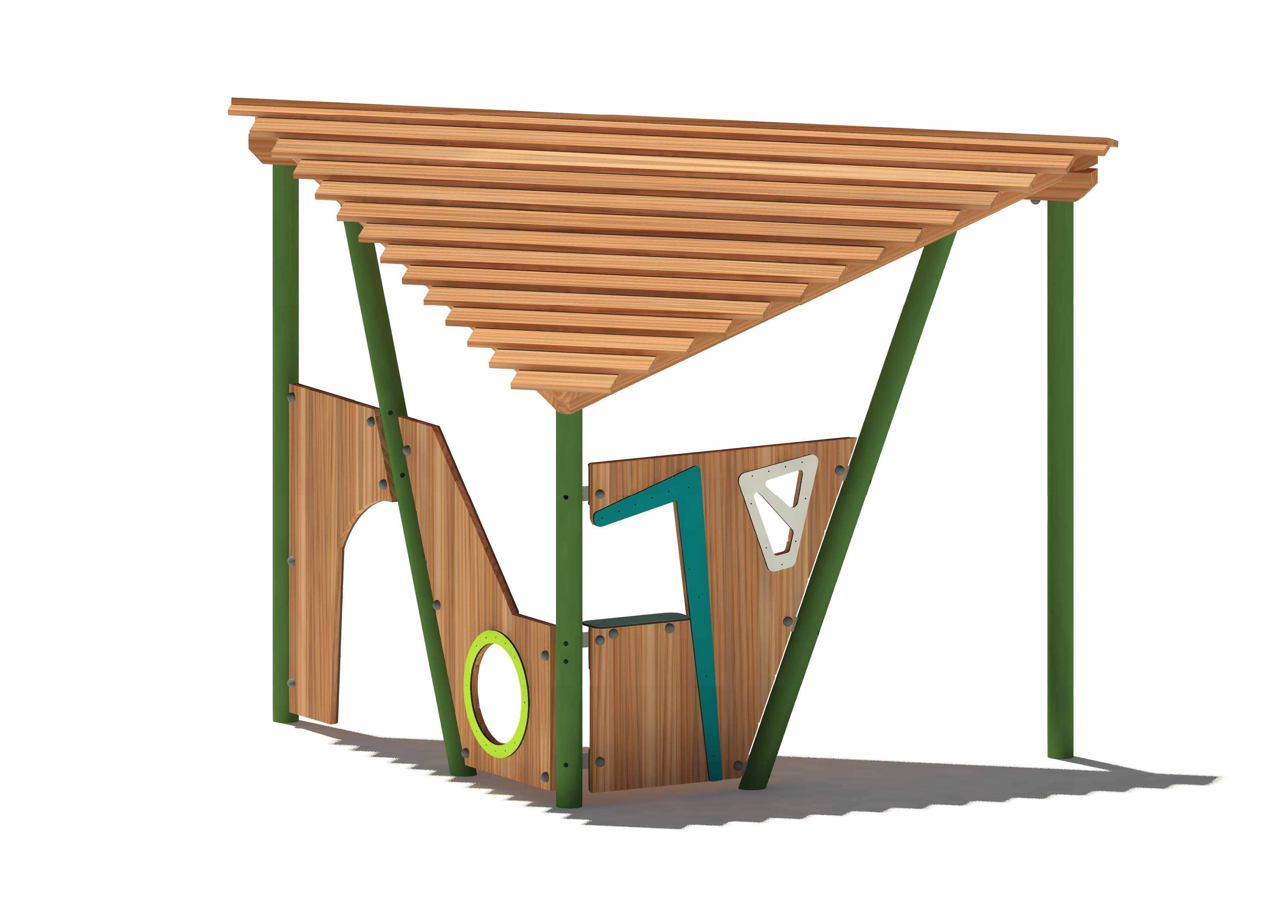 Halbes Spielhaus Forest 18202 Ansicht 2