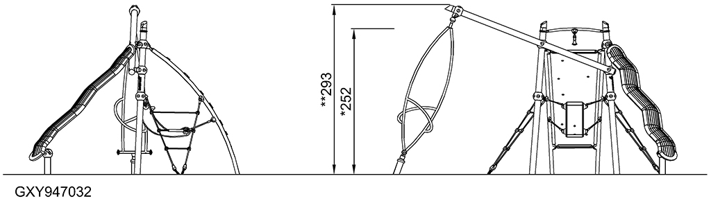 1-Turm-Kletteranlage Sirius ll GXY947 Ansicht 2