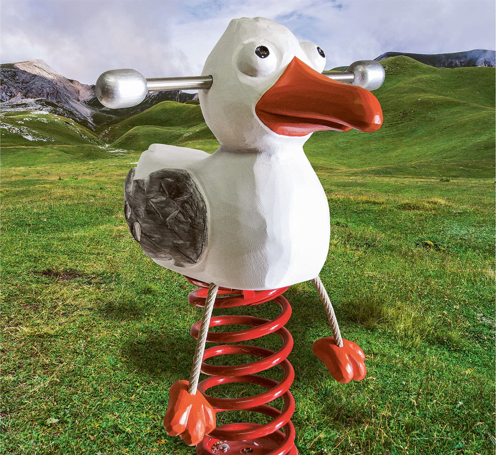 Federwippe Möwe Ansicht 3