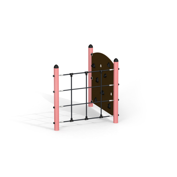 Versteckte Ecke - Kletterwand mit Kletternetz Ansicht 2