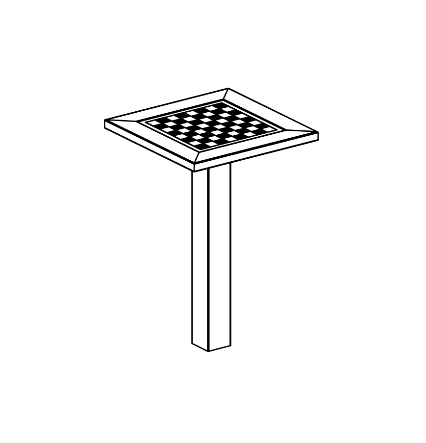 Schachtisch Ansicht 2