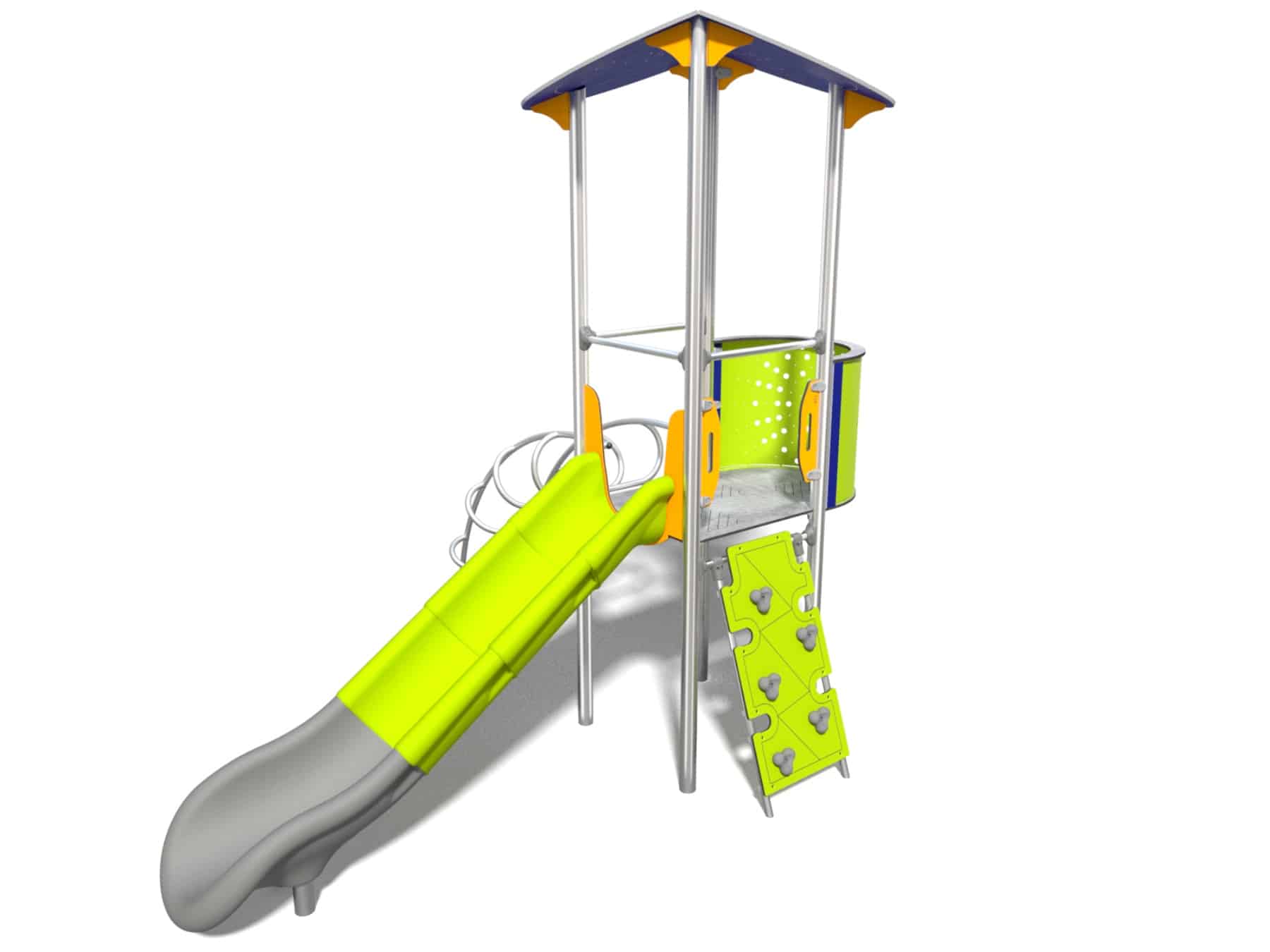 Spielplatzrutsche mit Leiter Ansicht 2