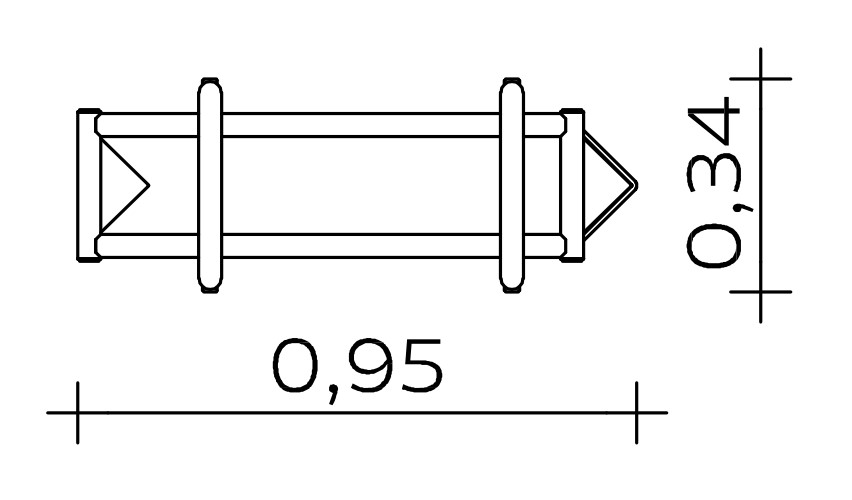 Wasserrinne (0,80) Ansicht 3