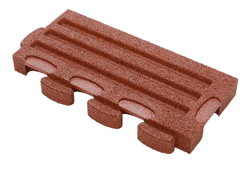 Puzzle Mat 3D Randplatte mit Zwischenelement 60 mm rotbraun Ansicht 5
