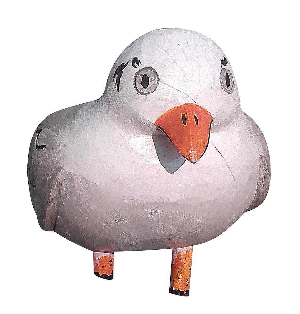 Schnitzfigur Möwe Sanni Ansicht 1