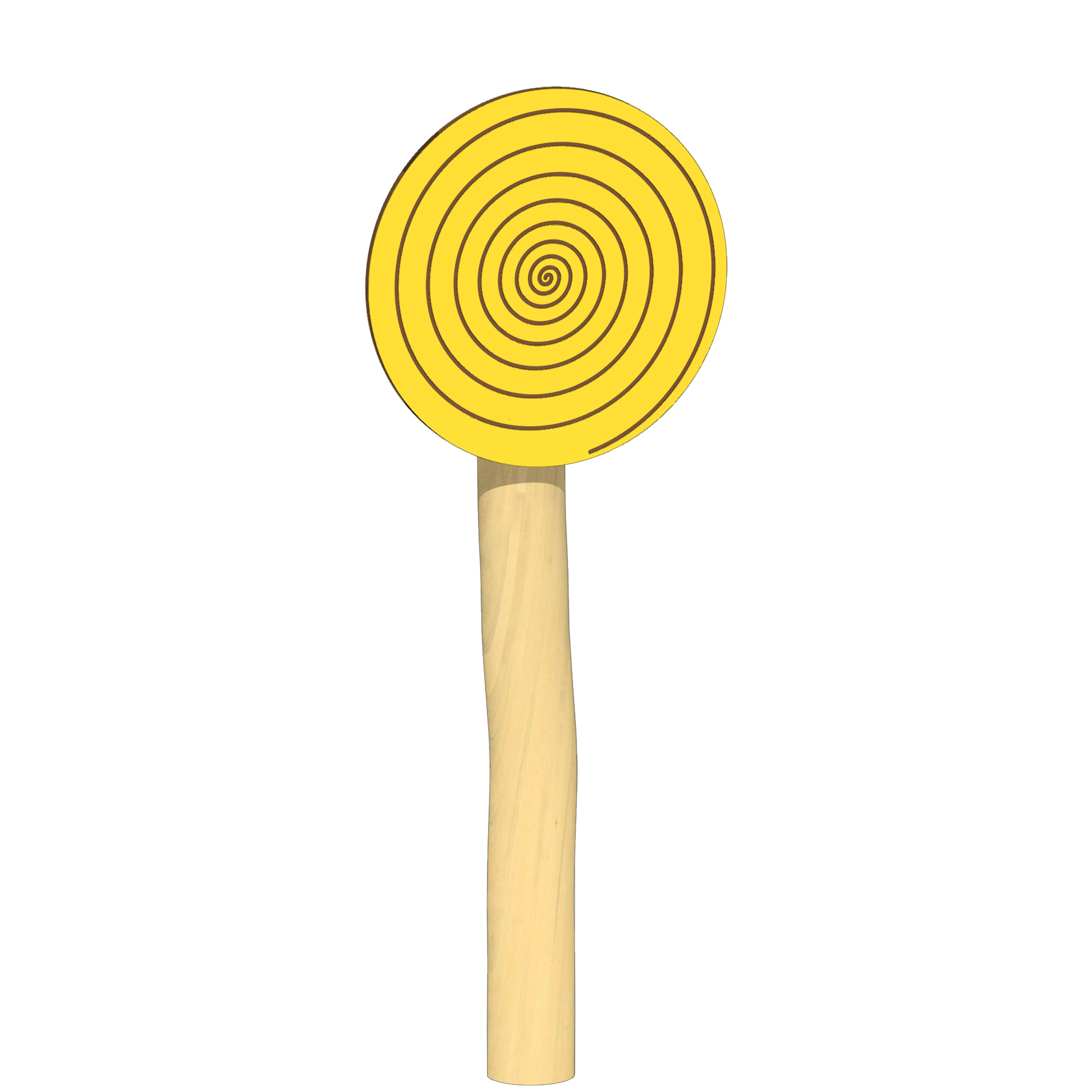 Drehspiel HPL Ø60cm, Spirale, mit 1 Pfosten Ansicht 4