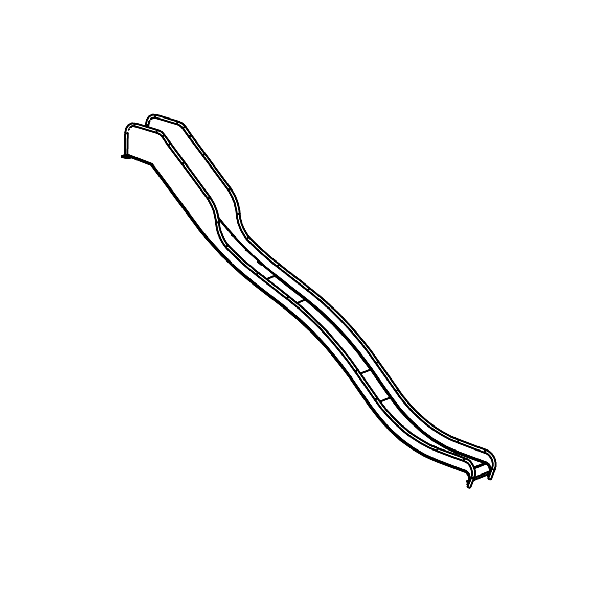 Edelstahlrutsche Ansicht 2
