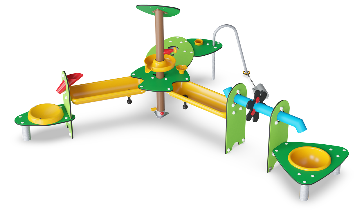KOMPAN Wasserfall mit Sandtisch Ansicht 3