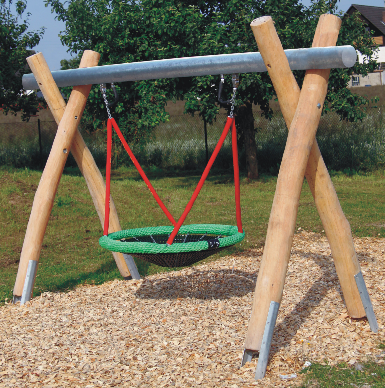 Nestkorbschaukel LH210cm, Querrohr Stahl verzinkt Ansicht 2