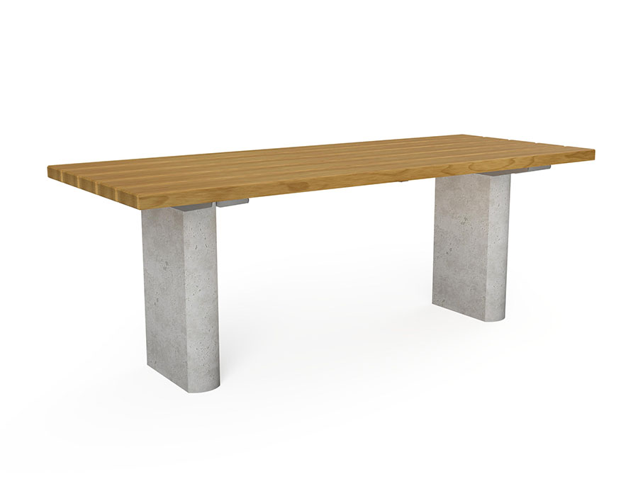 Parktisch Kiefer Ansicht 2