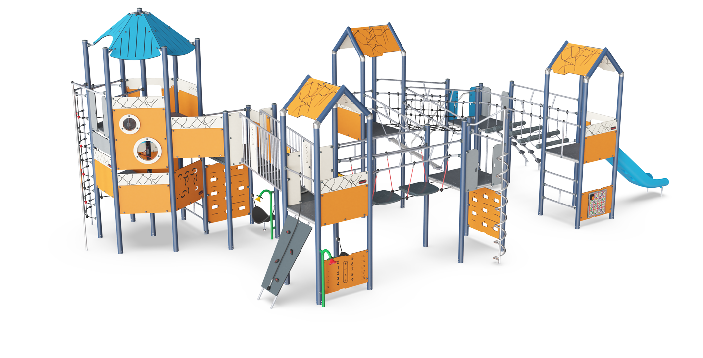 6-Turm Mega Spielplattform PCM610121 Ansicht 2