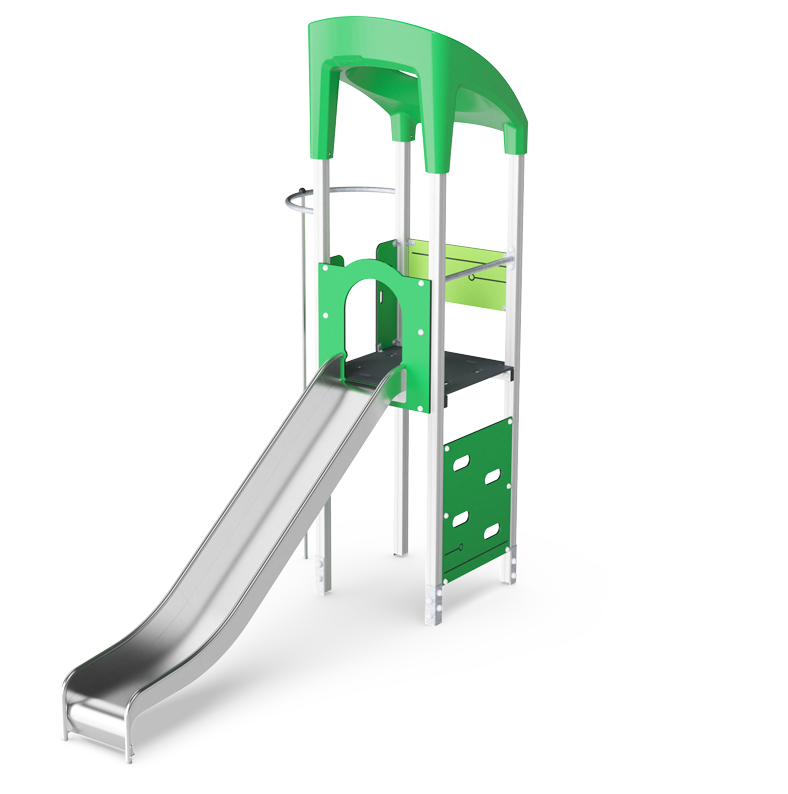 Spielturm mit Kletterwand KPL1016 Ansicht 2
