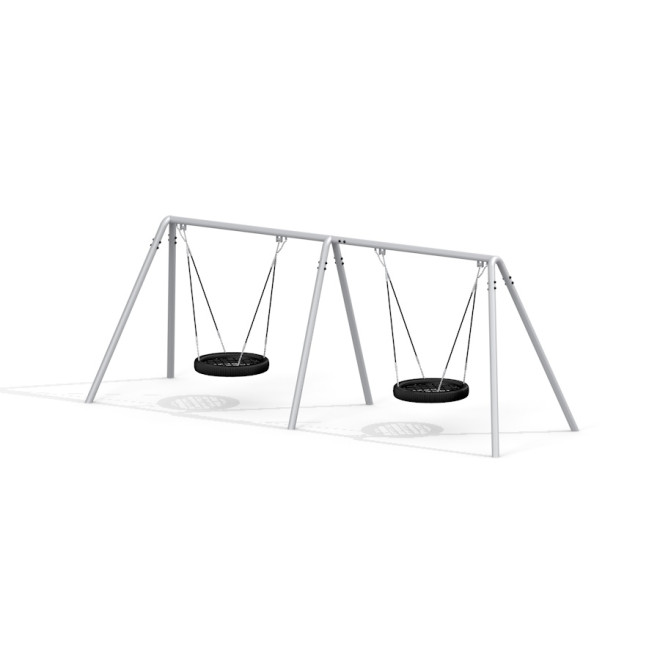 Doppelte Nestschaukel (BNS 90 cm) aus Metall Ansicht 2