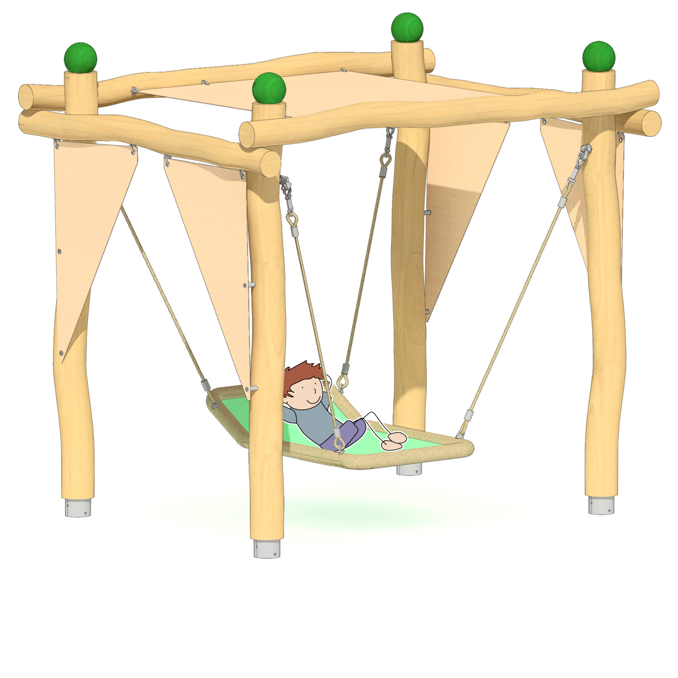 Himmelbett-Schaukel Ansicht 2
