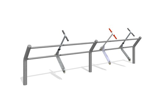 Kickboardständer zum Einbetonieren 400 cm Ansicht 1