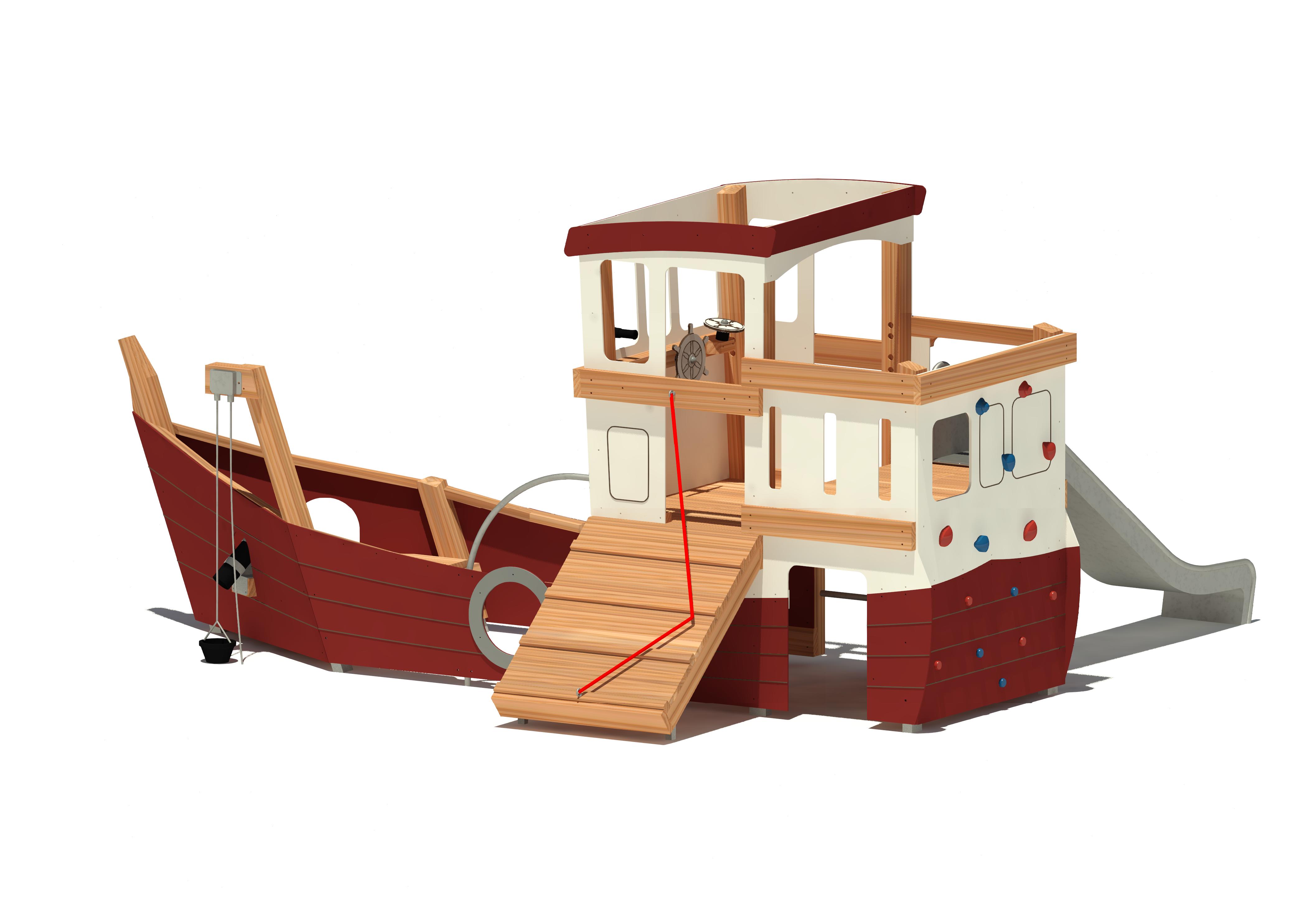 Spielschiff Lustige Lotte 1710 Ansicht 3