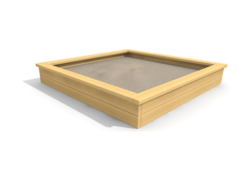 Sandkasten Hoch 2 x 2 m - classic Ansicht 3