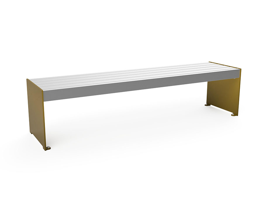 Parkbank Aluminium Ansicht 2