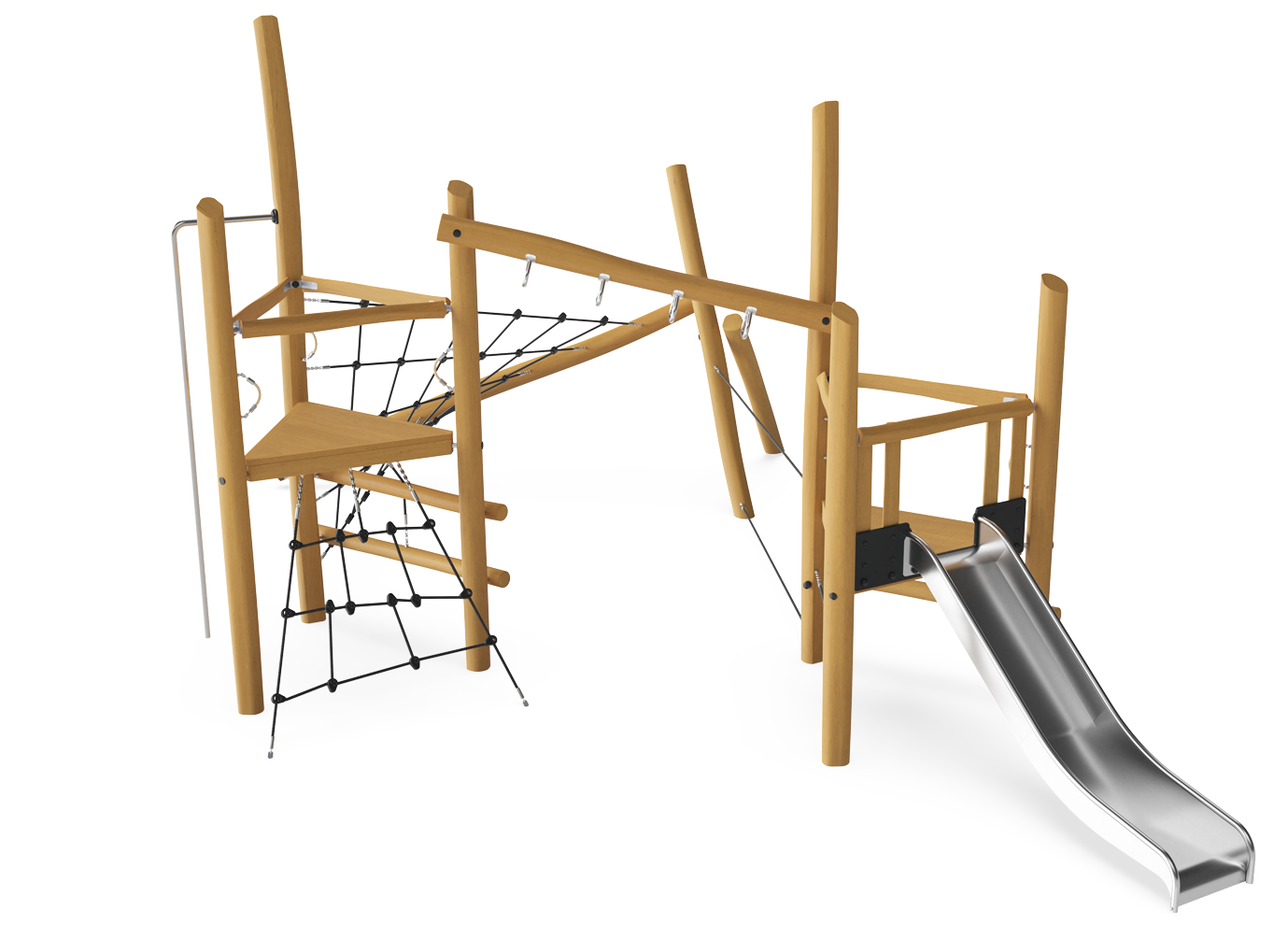 2-Turm-Kletteranlage mit Hangelgriffen NRO2001 Ansicht 2
