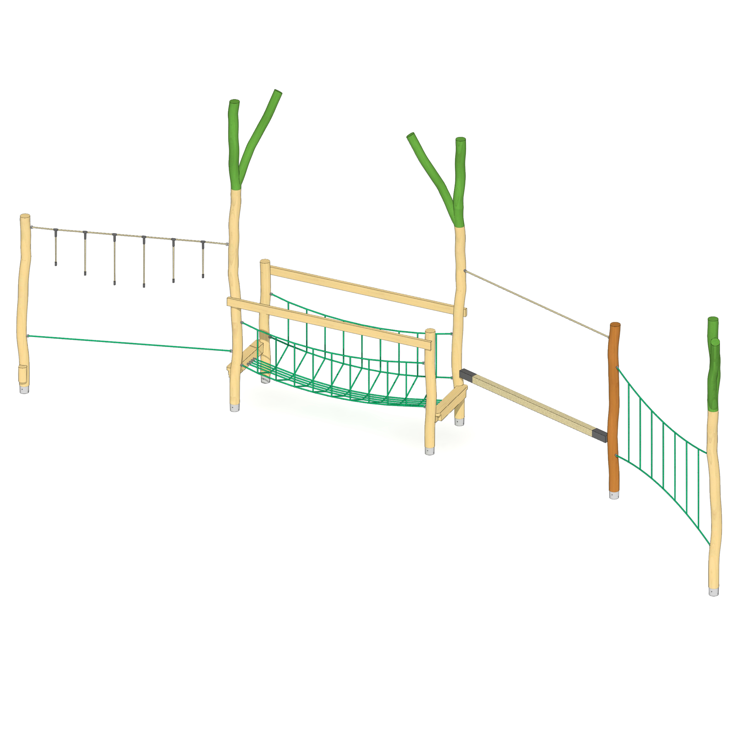 Balancierparcours Dahn Ansicht 2