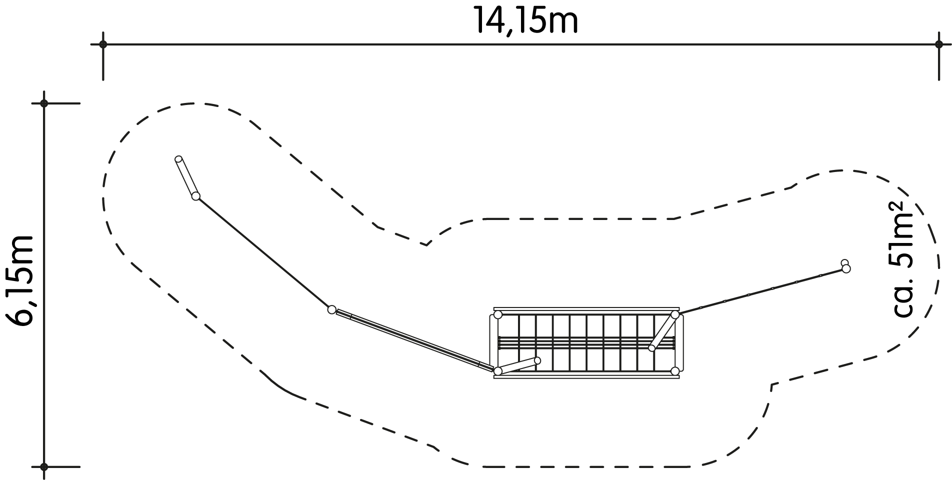 Balancierparcours Dahn Ansicht 5
