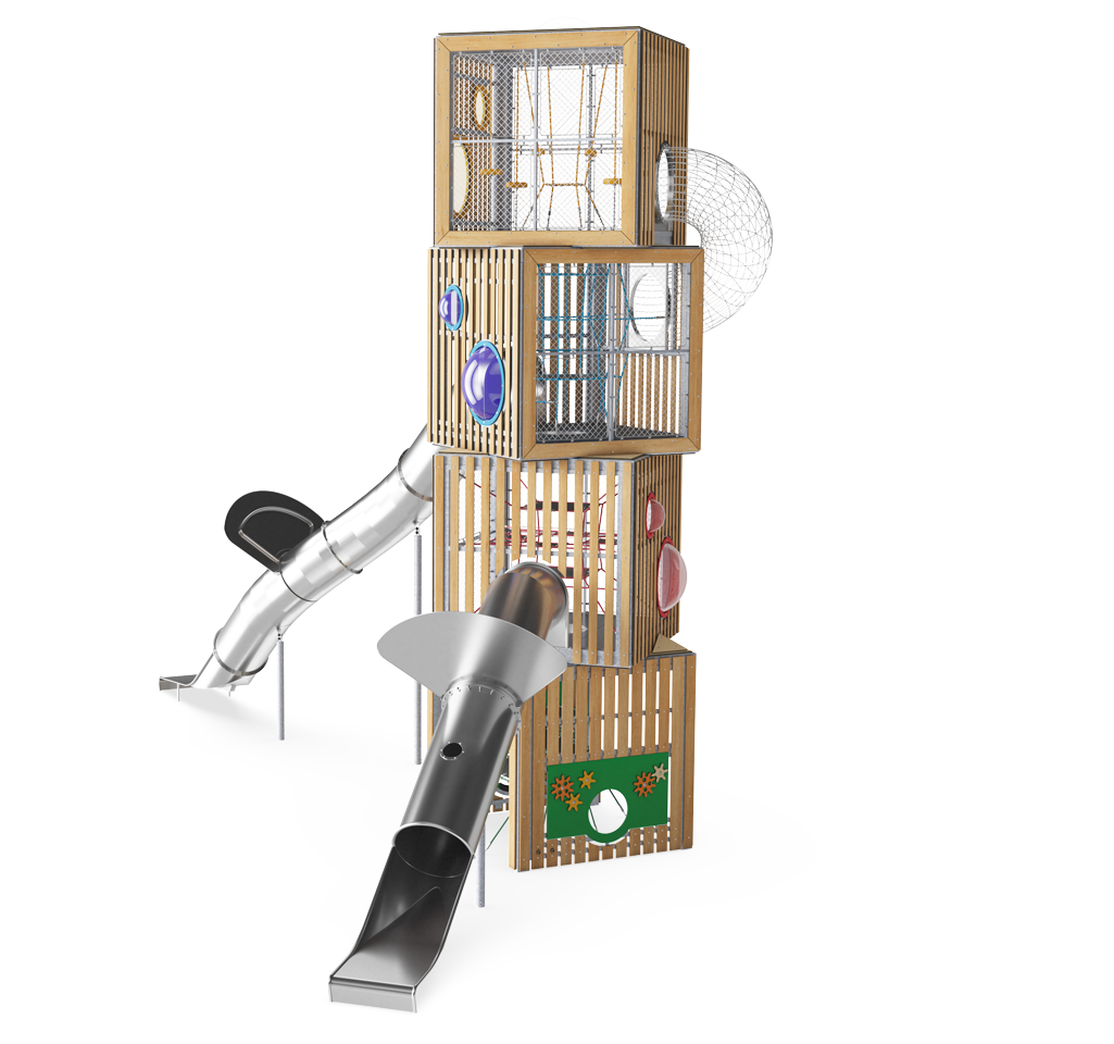 4-Ebenen Cube Tower COR10460 Ansicht 3