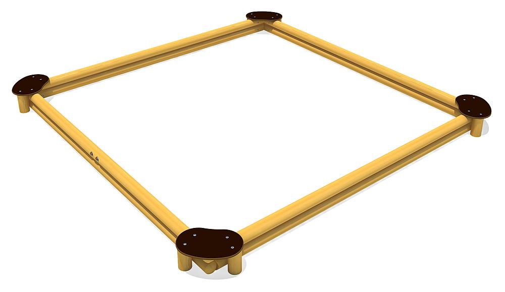 Sandkasten Sandy Quadrat 360