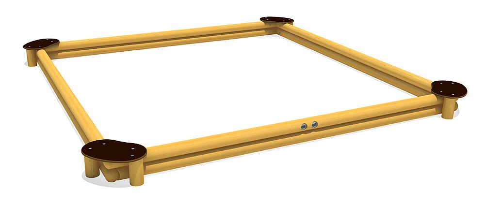 Sandkasten Sandy Quadrat 360 Ansicht 3