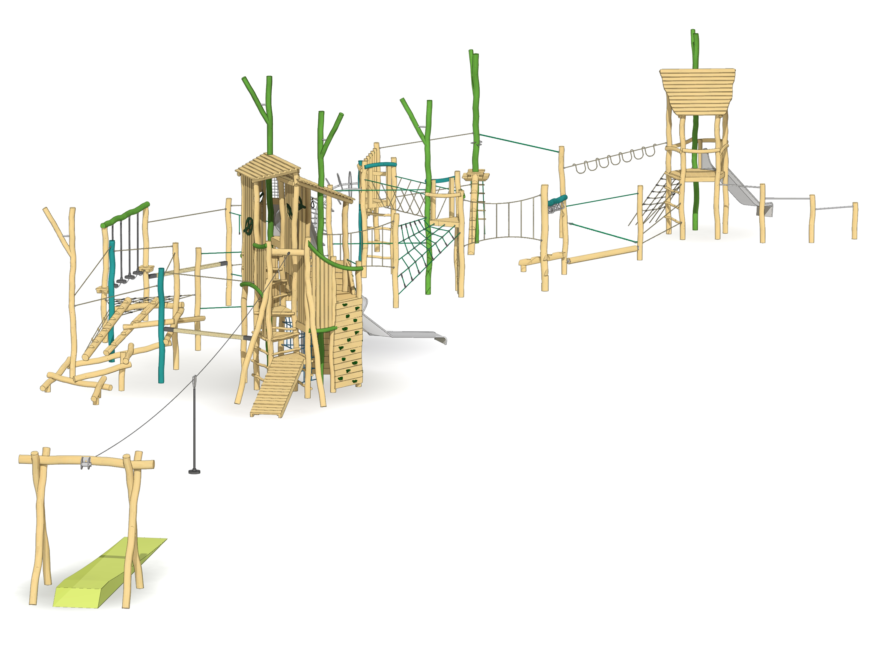 Kletterwald Moorenbrunn Ansicht 4