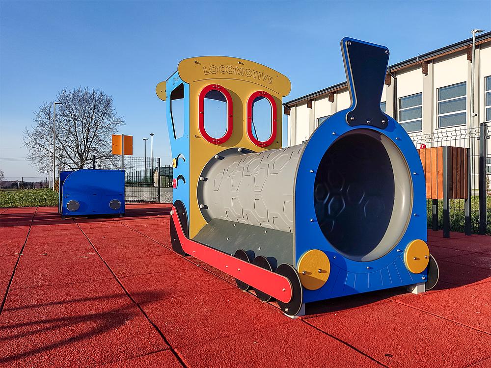 Mini Spielanlage Lokomotive Ansicht 6