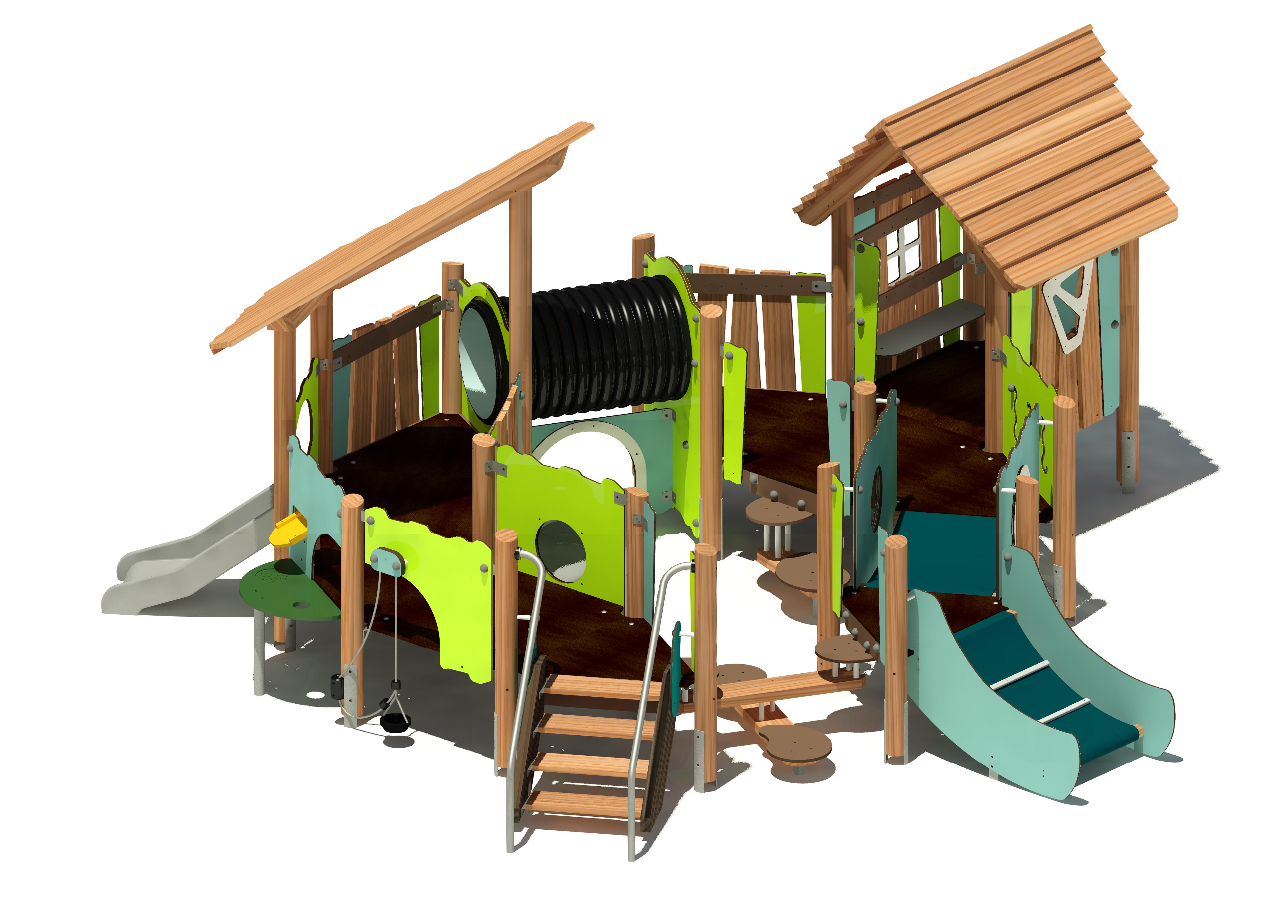 Spielhauskombination BAMZA Fiona 59170 Ansicht 2