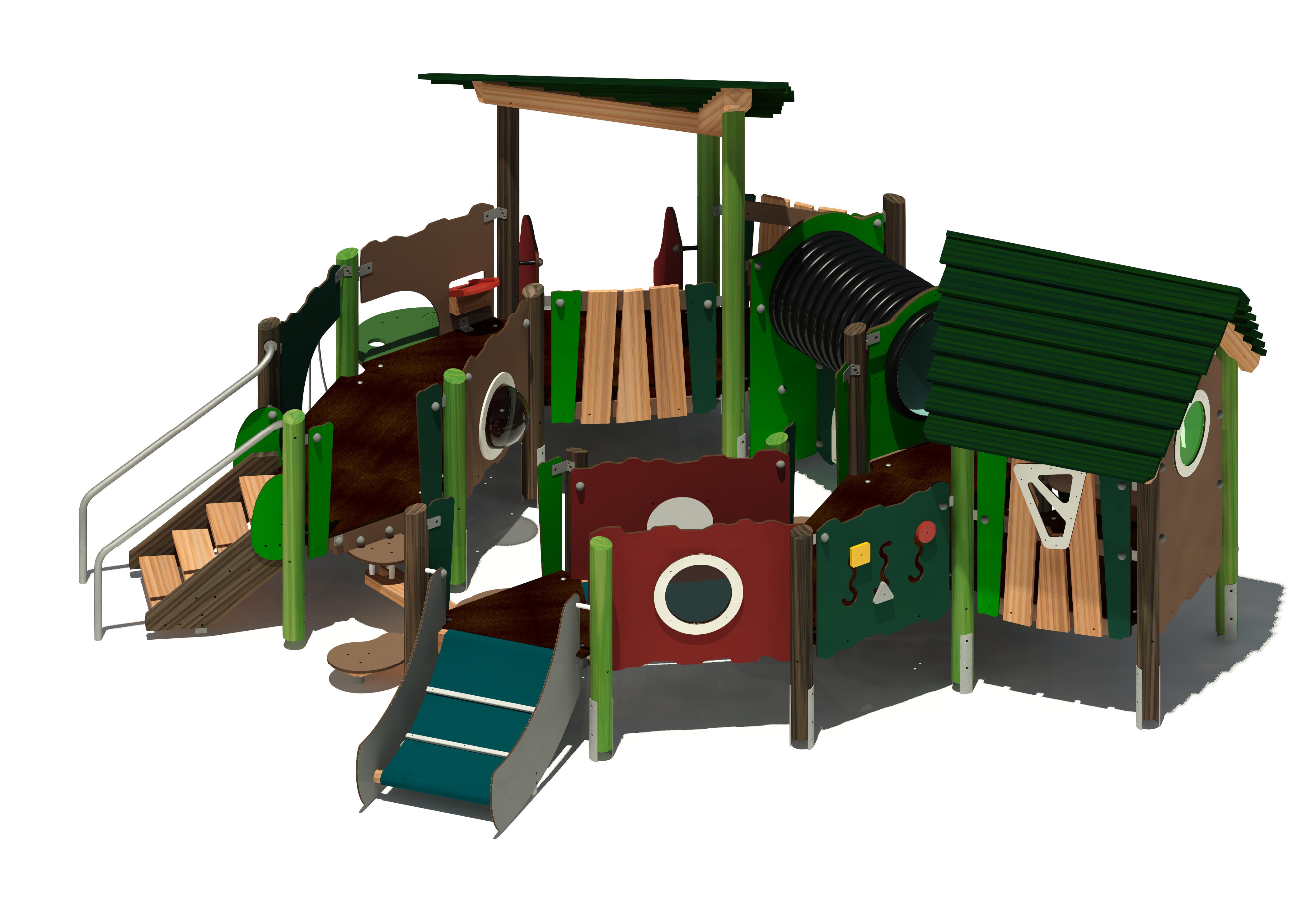 Spielhauskombination BAMZA Fiona 59170 Ansicht 5