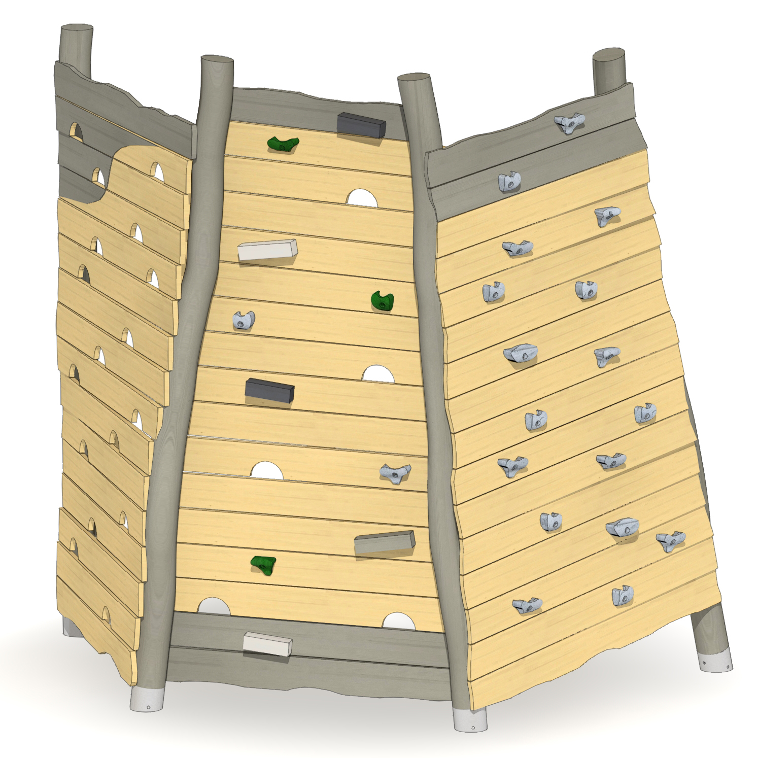 Felsen-Kletterwand Anebos Ansicht 2
