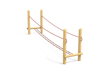 Wackelsteg 400 cm - Naturwuchs Holz Ansicht 5