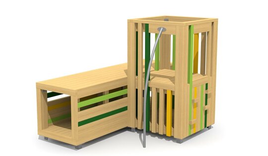 bimbox Tunnelturm - lasiert Ansicht 4