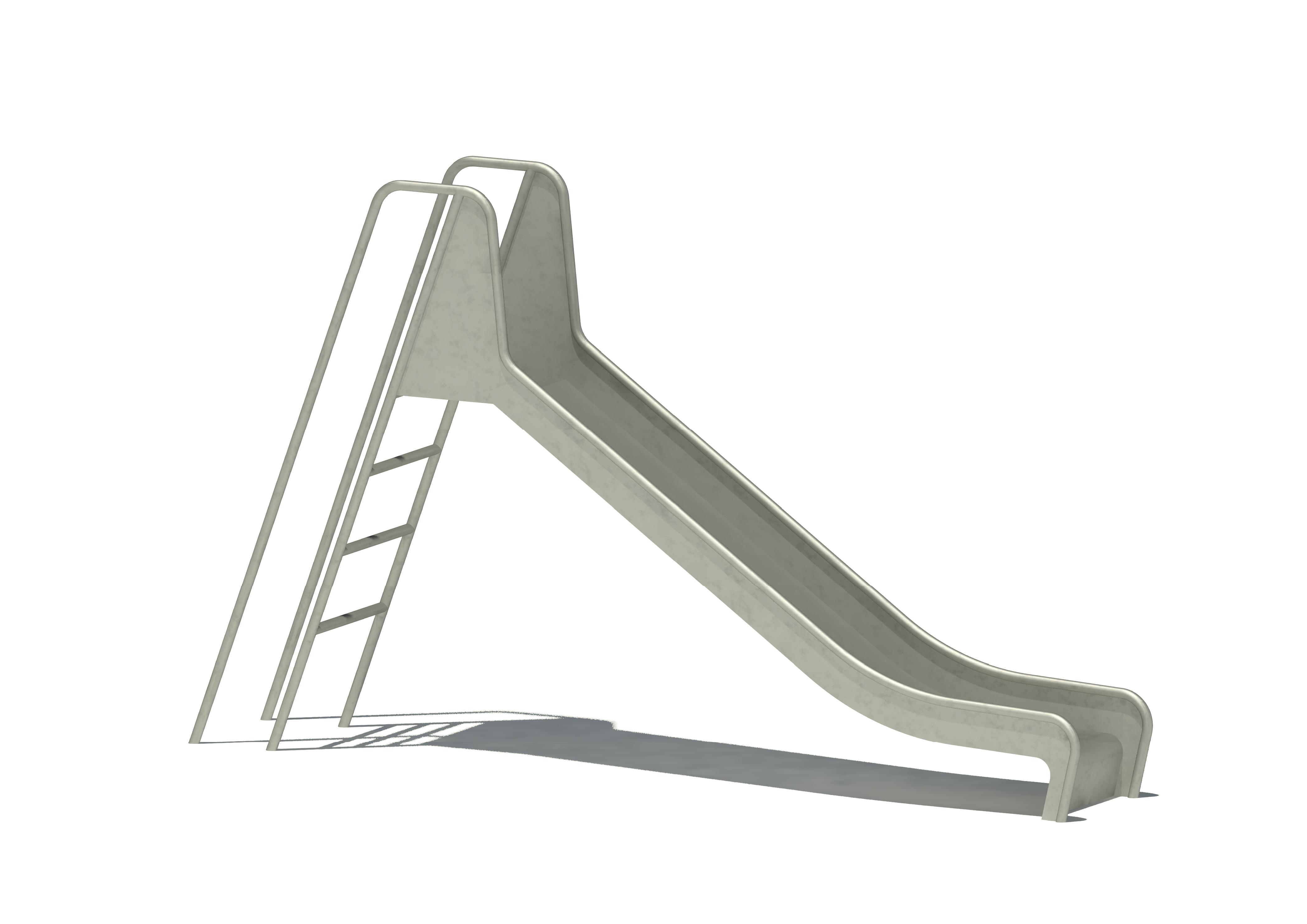 Bockrutschbahn Edelstahl, Einsitzhöhe 120 cm Ansicht 2