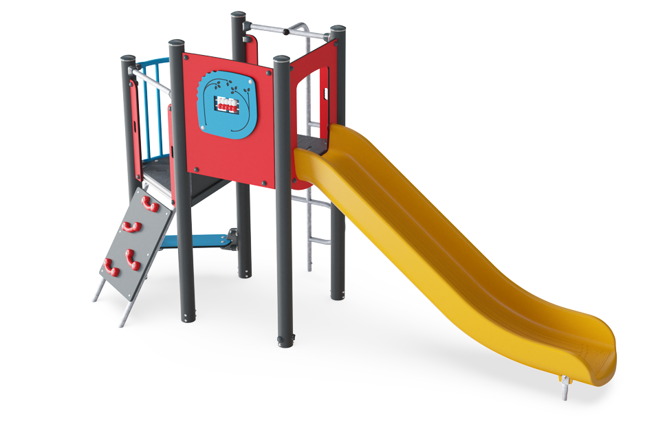 Spielturm mit Kletterstange PCM101621 Ansicht 2