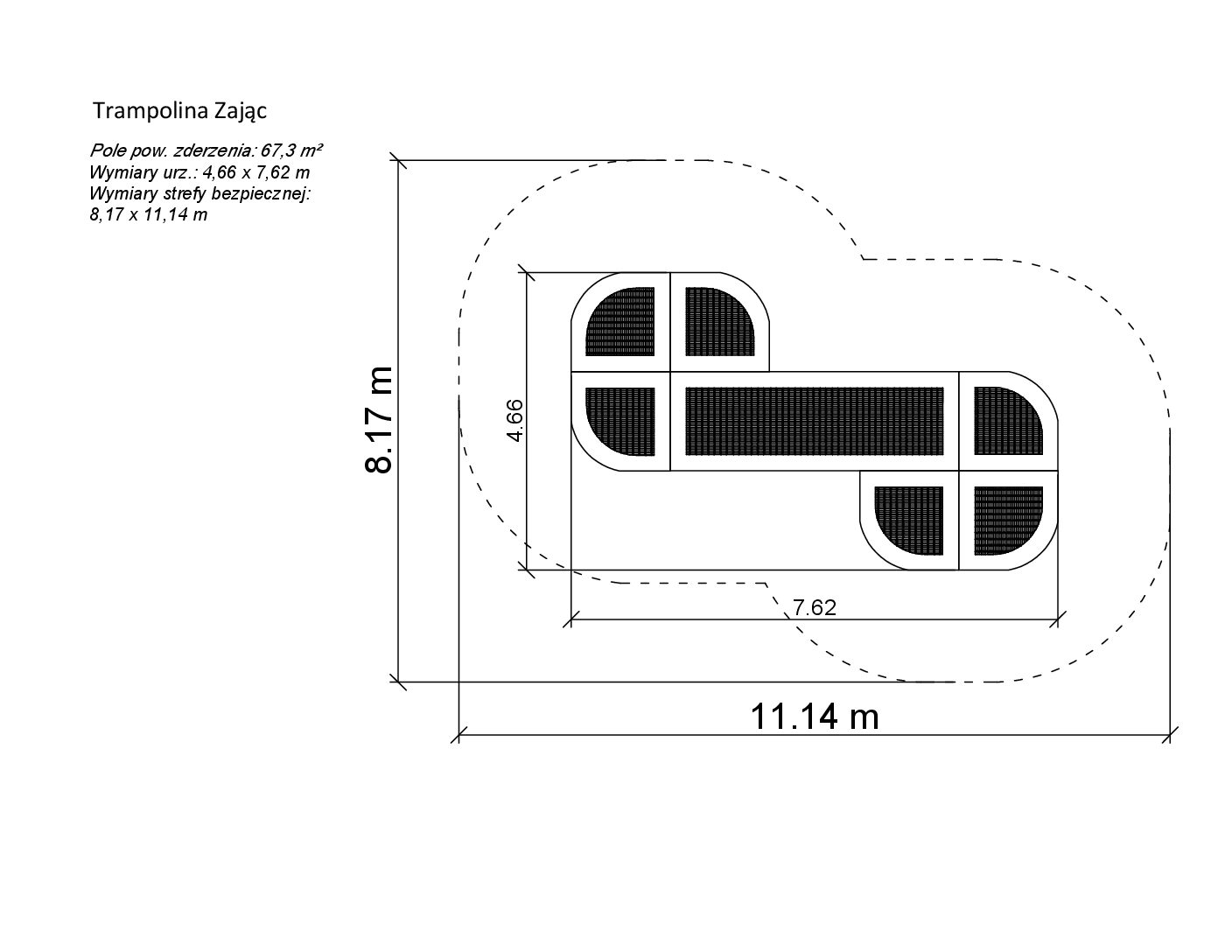 Trampolin Set Hase Ansicht 3