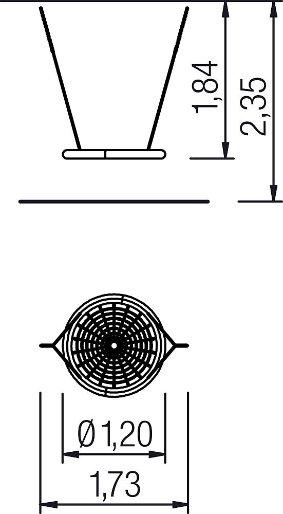 Nesthocker Seilgeflecht Ø 120 cm Ansicht 4