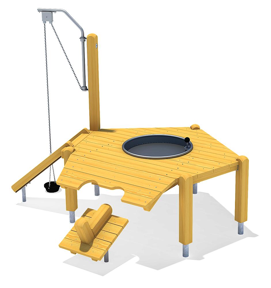 Unterfahrbarer Sandspieltisch Acotango