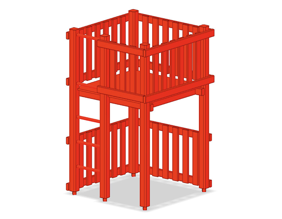 Basisturm Aluminium Ansicht 2