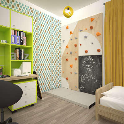 Blockids Kletterwand „Indoor“ Ansicht 2