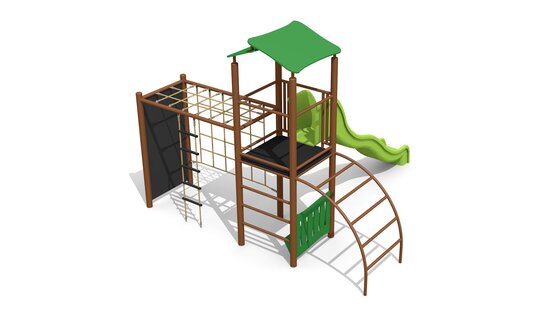 Kletterturm Kombi 2 steel color Ansicht 4