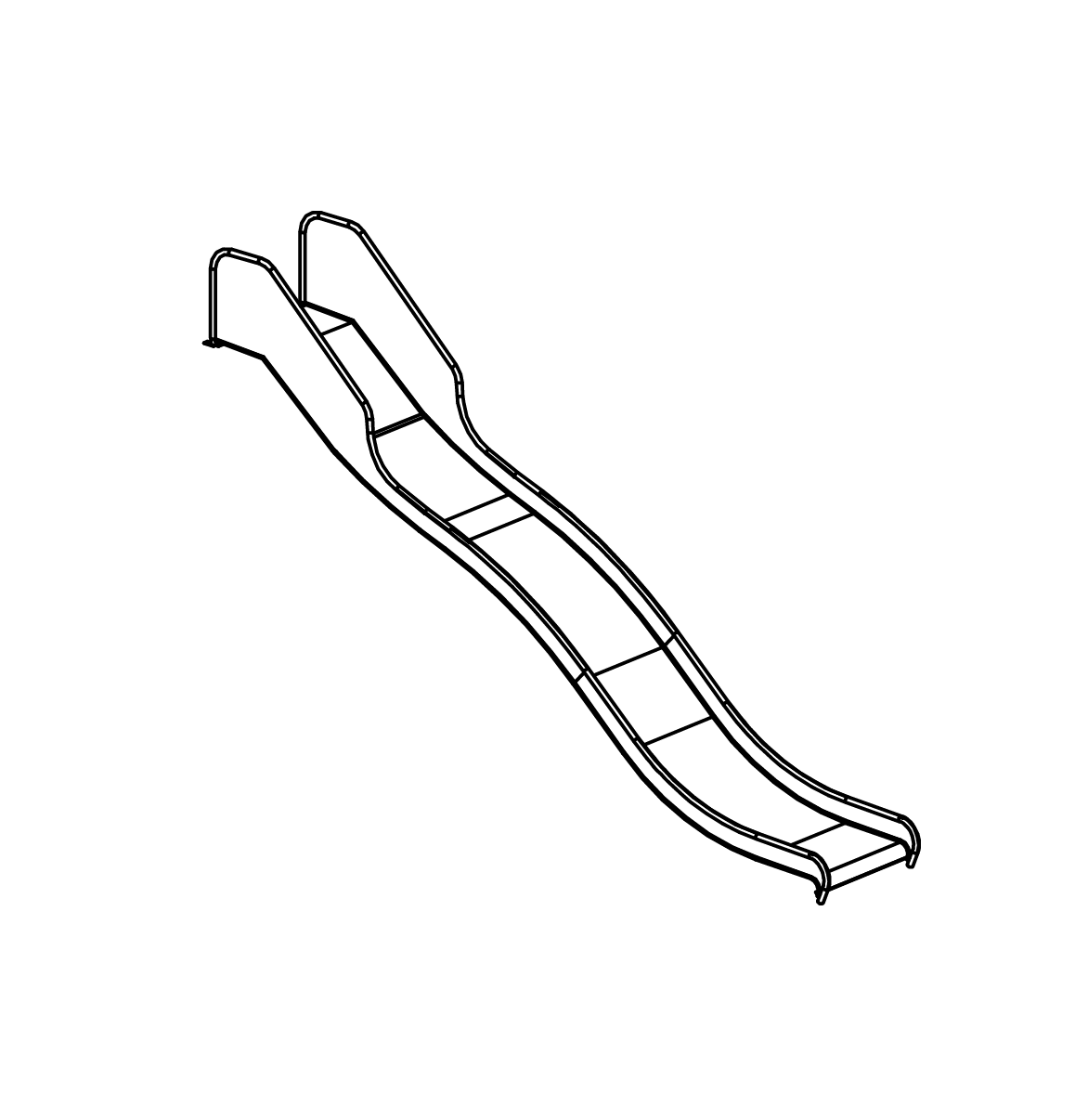Edelstahlrutsche Ansicht 2