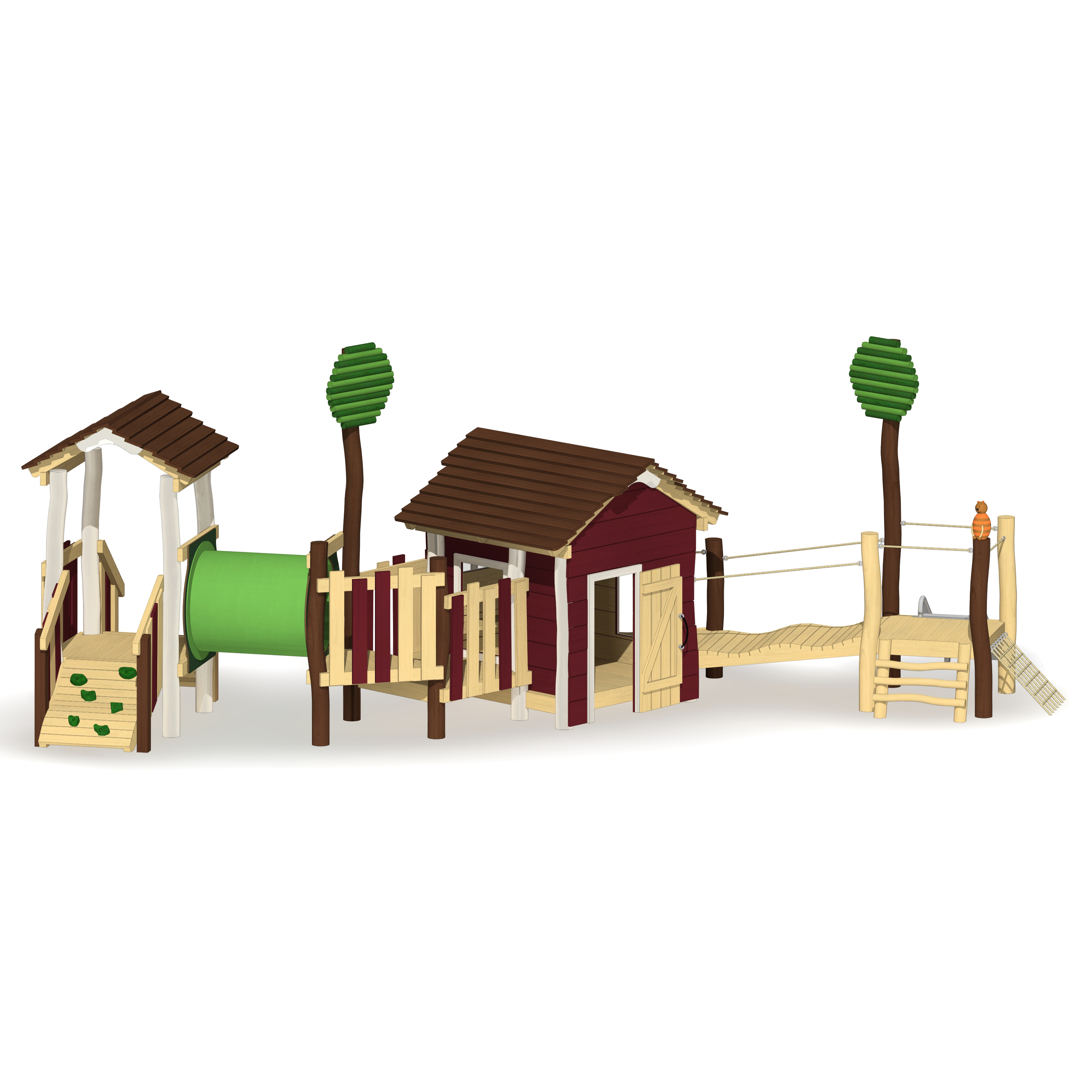 Minispielanlage Schuppen Ansicht 2